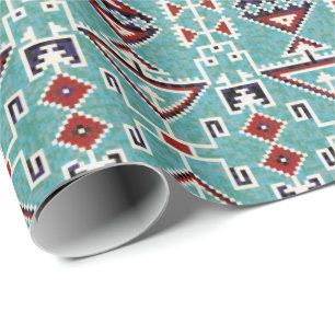 Native American Indians Navajo Pattern  Wrapping Paper