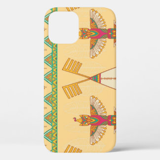 Native American Indigenous Ornamental Background. iPhone 12 Case