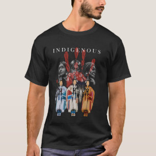 Native American Indigenous Red Hand Indian Blood T T-Shirt