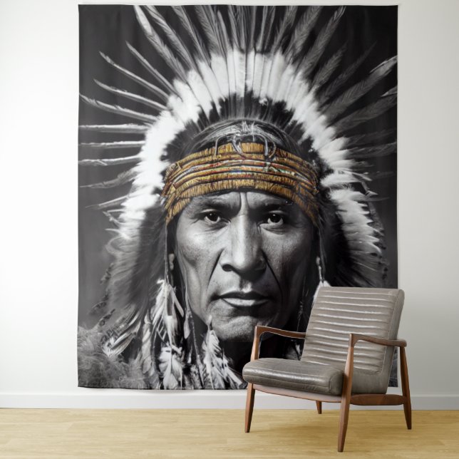 Native American Iroquois Tapestry (In Situ)