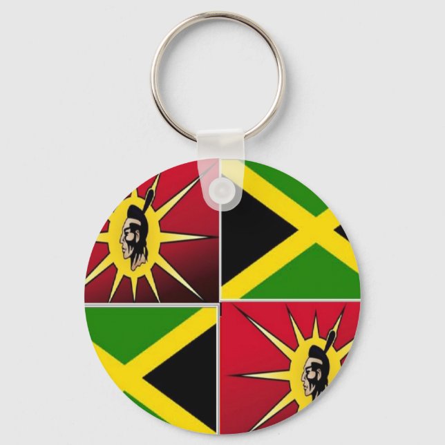 Native american-Jamaican Keychain (Front)