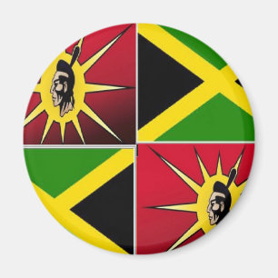 Native american-Jamaican Magnet