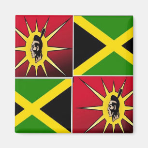 Native american-Jamaican Magnet