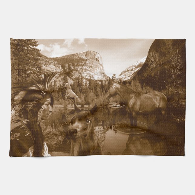 native american kitchen towel (Horizontal)