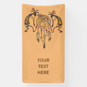 Native American Kokopelli Whale Dreamcatcher 2 Banner