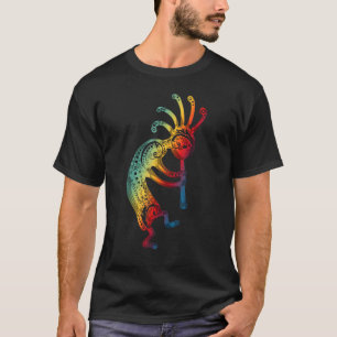 Native American Kokopelli with Ornaments Gradients T-Shirt