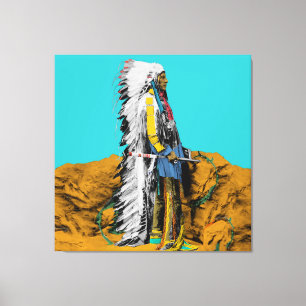Native American Lakota Sioux Canvas Print