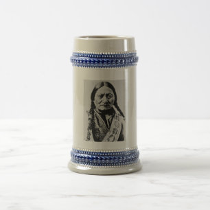 Native American: Lakota Sitting Bull Fort Buford Beer Stein