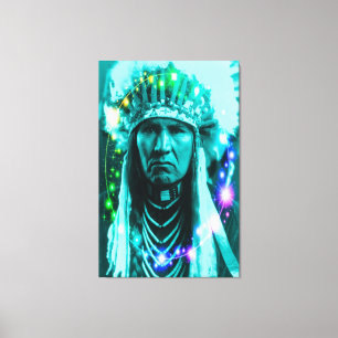 Native American Magical Chief Canvas Print