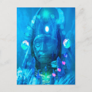 Native American Magician Postcard