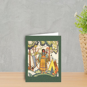 Native American Maiden Note Card