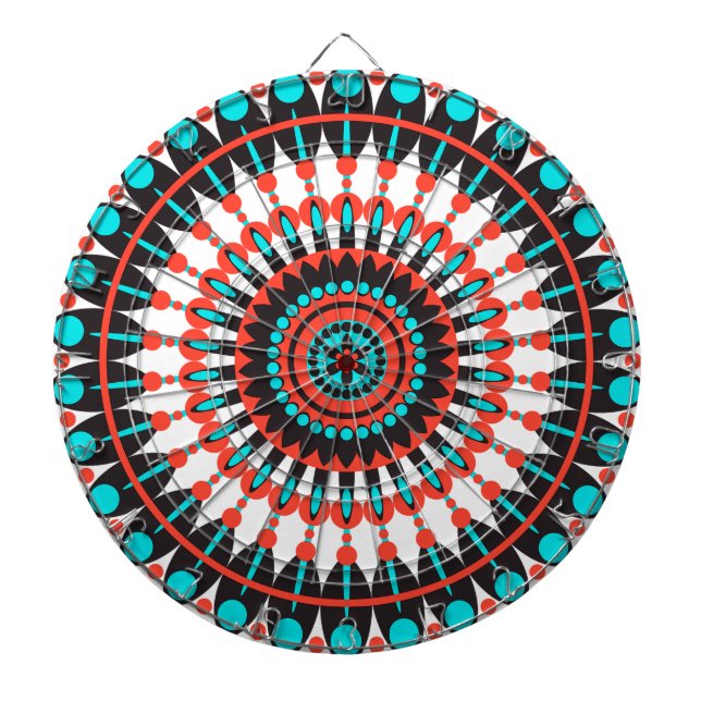 Native American Mandala Dartboard (Front)