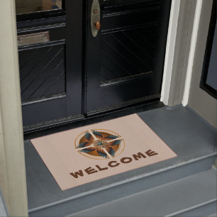 Native American Mandala Door Mat