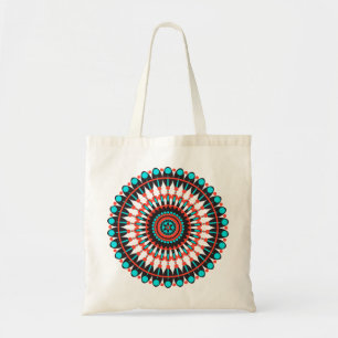 Native American Mandala Tote Bag