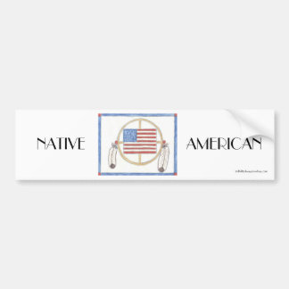 NATIVE AMERICAN Medicine Wheel Bumper Sticker