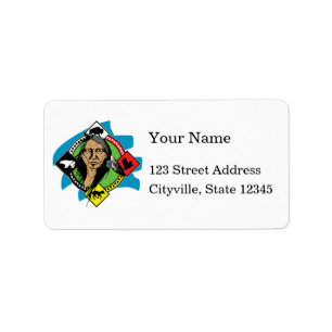 Native American Medicine Wheel Label