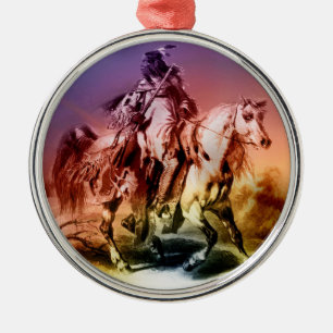 Native American Metal Ornament