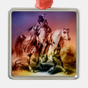 Native American Metal Ornament