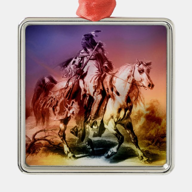 Native American Metal Ornament (Front)