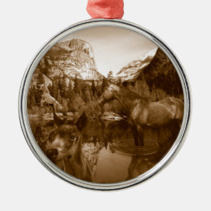 native american metal ornament