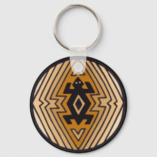 Native American Mimbres Bear Keychain