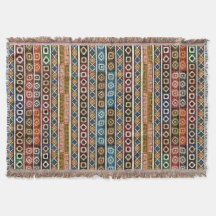 Native American Multi Coloured throw blanket