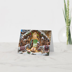 Native American Nativity Christmas Card