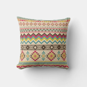 Native American Navajo Pattern Throw Pillow