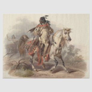 Native American Painting Decoupage Tissue Paper