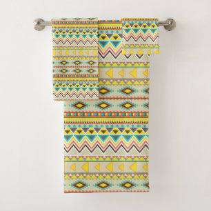 Native American Pattern Bath Towel Set