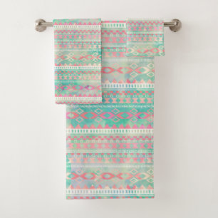 Native American Pattern Bath Towel Set