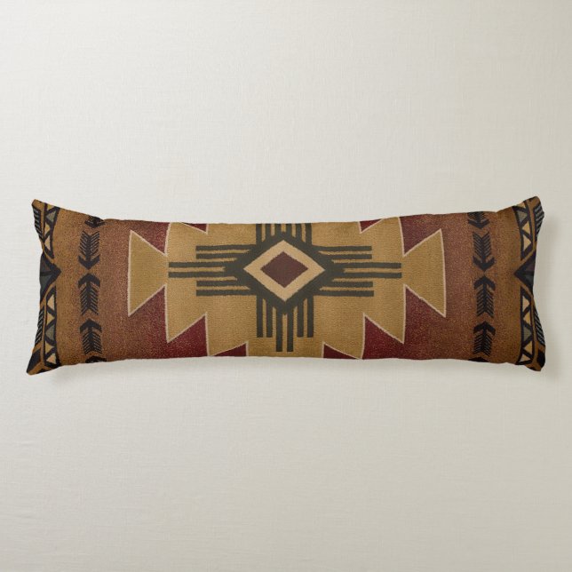 Native American Pattern Body Pillow (Front)