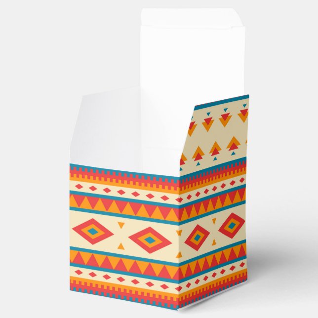 Native American Pattern Favor Box (Opened)