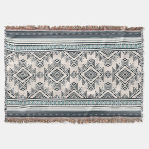 Native American Pattern Indian Aztec Style Throw Blanket