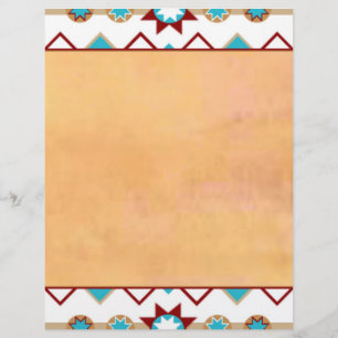 Native American Pattern Letterhead