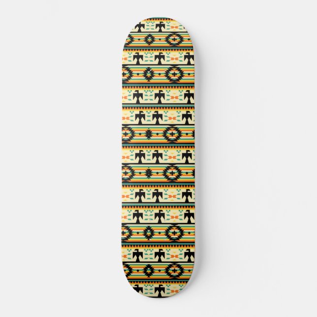Native American Pattern Skateboard (Front)