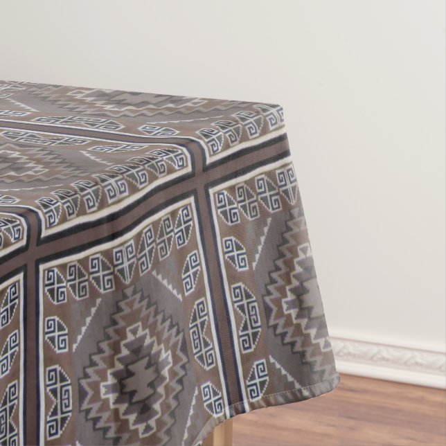 Native American Pattern Tablecloth (In Situ)