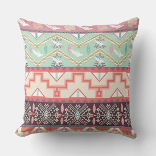 Native American Pattern Throw Pillow