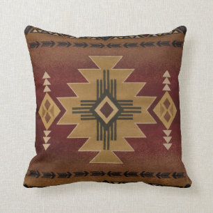Native American Pattern Throw Pillow