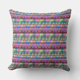 Native American Pattern Throw Pillow