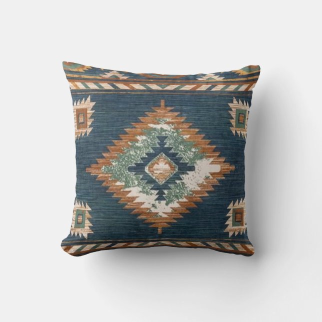 Native American Patterns 3 Throw Pillow (Front)
