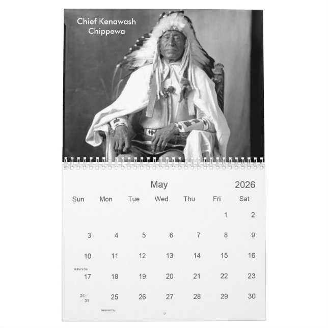 Native American Photos, American Indians Calendar (May 2026)
