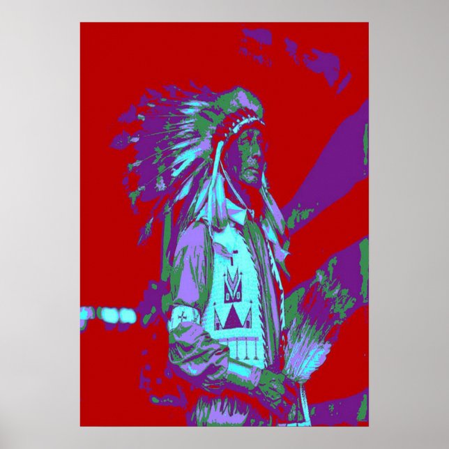Native American Pop Art Poster (Front)