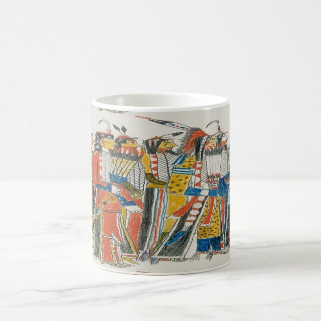 Native American Pow Wow Dancers Coffee Mug (Center)