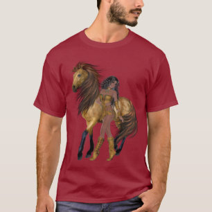 Native American Princess and Horse Shirt