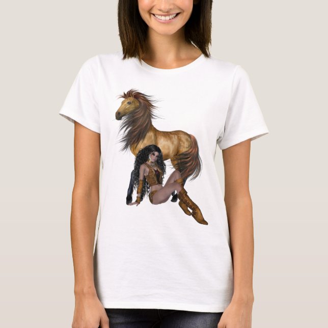 Native American Princess and Horse Shirt (Front)