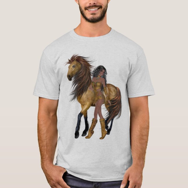 Native American Princess and Horse Shirt (Front)