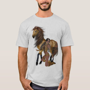 Native American Princess and Horse Shirt