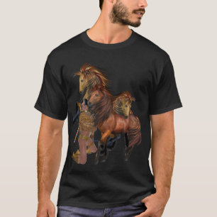Native American Princess and Stallions Shirt
