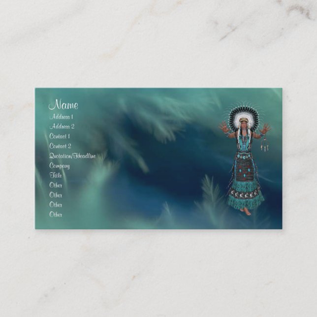 Native American Profile Card (Front)